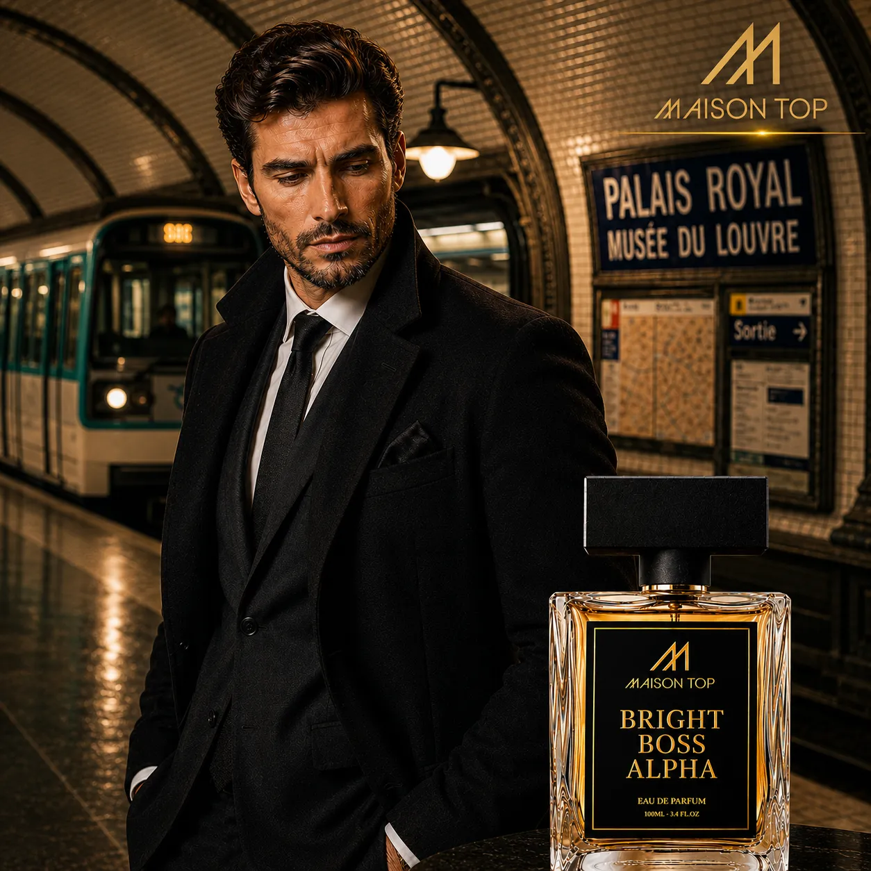 BRIGHT BOSS ALPHA - inspirado em 'Boss Bottled Absolu' Hugo Boss - Imagem 2