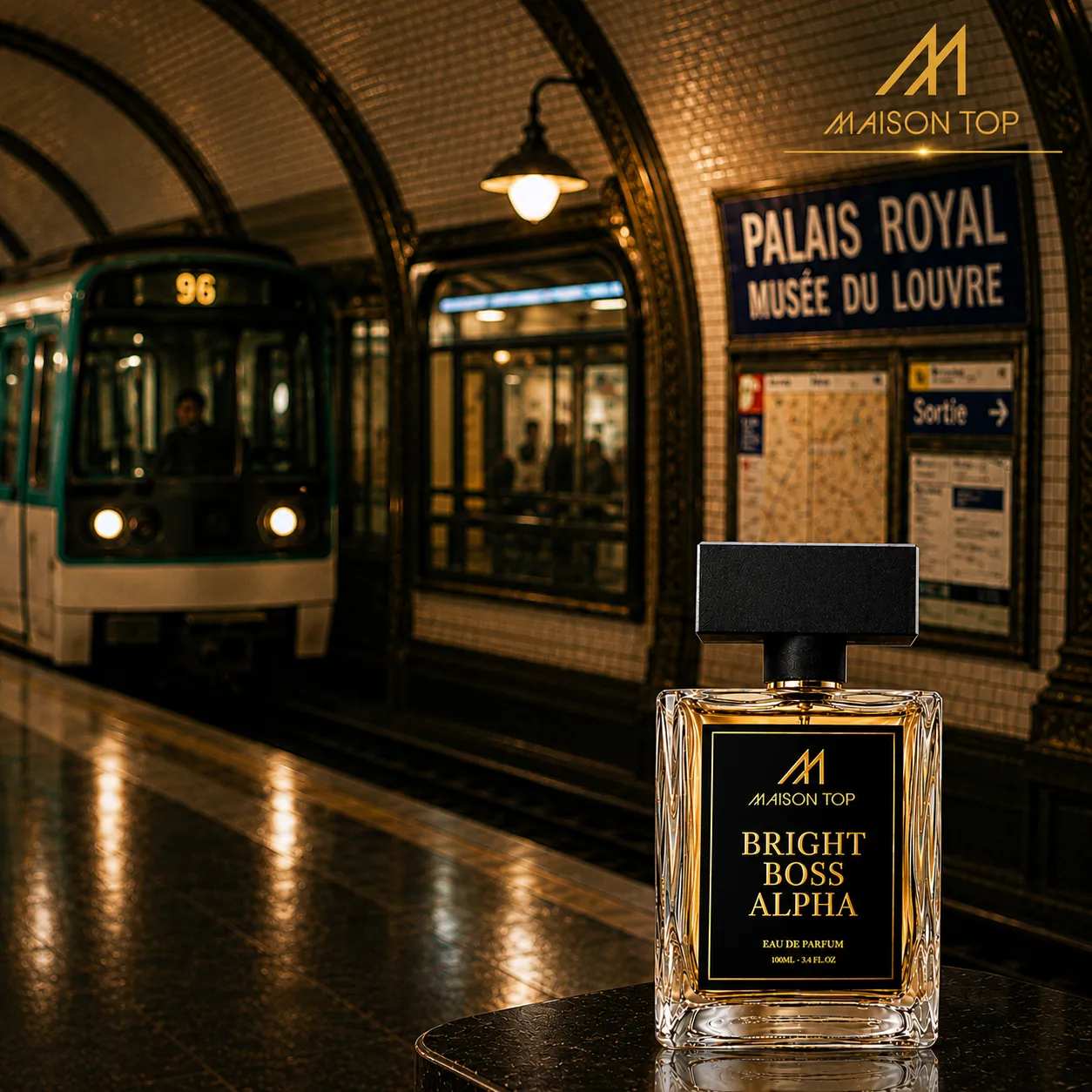 BRIGHT BOSS ALPHA - inspirado em 'Boss Bottled Absolu' Hugo Boss - Imagem 3