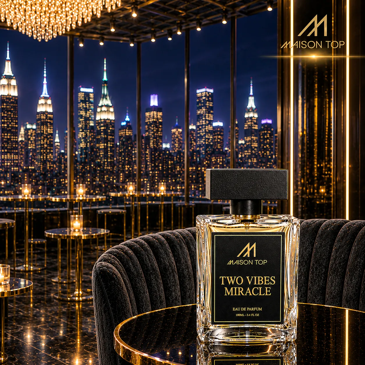TWO VIBES MIRACLE - inspirado em '212 Vip Men' Carolina Herrera - Imagem 3